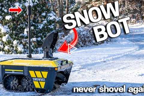 Never Shovel Again - SNOWBOT Automatic Snow Blowing Robot - S1 Revealed