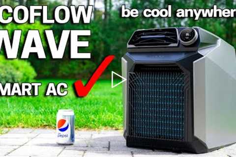 COLDEST PORTABLE AC Works Anywhere - ECOFLOW WAVE REVIEW & TEST!