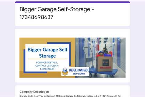 Bigger Garage Self-Storage - 17348698637