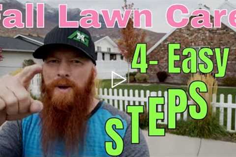 DIY How to Care for your Lawn in the fall. 4-steps for fall lawn care