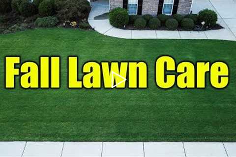 Fall Lawn Care Information