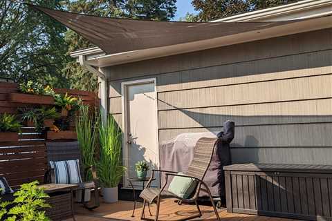 Make a Tiny Oasis in Your Backyard with the Coolaroo Shade Sail