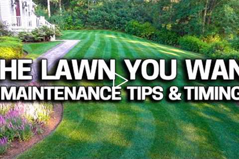 My Lawn Care Schedule - What I do, When