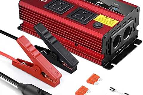 Maxpart 1000W Power Inverter,Car Power Inverters 1000 Watt Inverter 12v DC to 110v AC Converter..