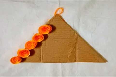 DIY wall decor crafts using waste cardboard/paper wall hanging ideas @Sniti & kriti crafts