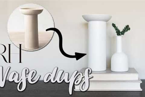 Restoration Hardware Vase Dupes |  DIY Home Decor  |  Upcycled and Thrifted Vases