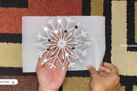 How To Make A Snowflakes | Snowflakes For Christmas Decoration | Easy DIY Snowflake Craft Ideas |