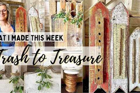 Trash to Treasure /  Scrap wood DIY  / What I made this week