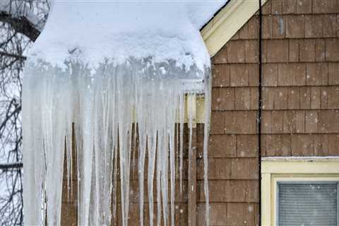 How can you tell if an ice dam is forming?