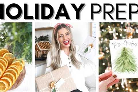 COZY CHRISTMAS PREP || LAST MINUTE GIFT DIY || PRESENT WRAPPING IDEAS || FAVORITE HOLIDAY TREAT