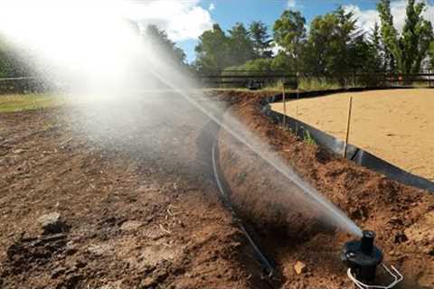 How I''m Installing Irrigation On My Backyard Golf Green