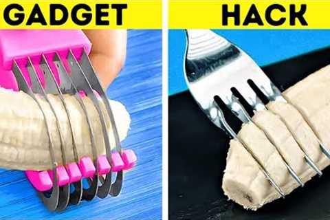 Kitchen Gadgets VS Hacks || Useful Kitchen Tricks And Cooking Gadgets