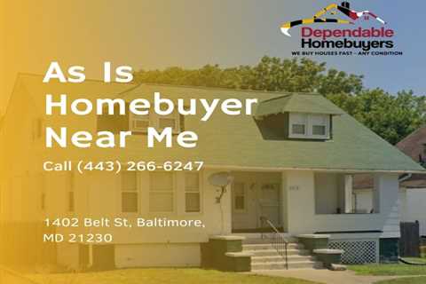 Dependable Homebuyers Publishes Post About Selling a House As Is