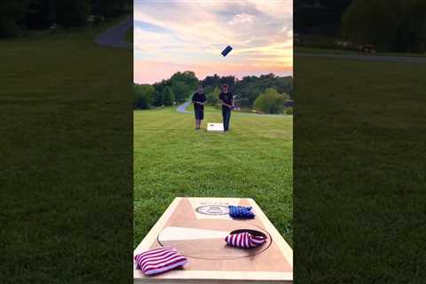 What the… Get Your Cornhole Boards Ready! #diy #shorts #games