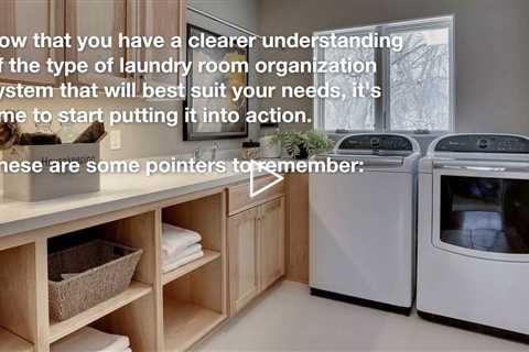 A Guide To Laundry Room Organization Systems