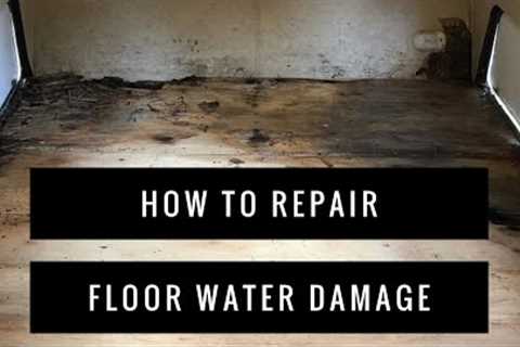 RV RENOVATION: Repairing water damage on camper floor!