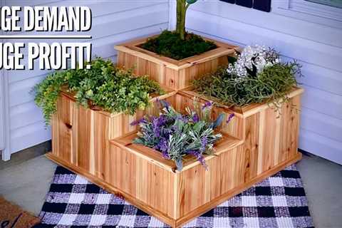 Multi-Tiered Picket Planter- Low Cost High Profit – Make Money Woodworking