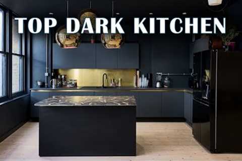 TOP Dark Kitchen for Modern Interior Design 2023 | Black Kitchen Cabinets Trends 2023