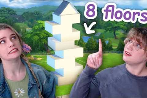 building an 8 floor home for 8 sims in the sims 4 | Growing Together #sponsored