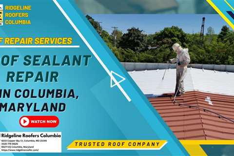 Roof Sealant Repair in Columbia, Maryland