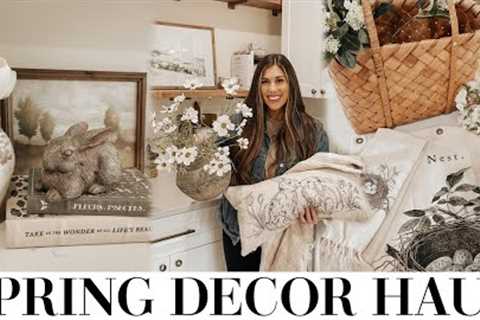 NEW SPRING DECOR HAUL 2023 | simple spring decorating ideas!