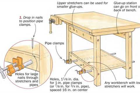 Use your workbench as a vertical glue-up station