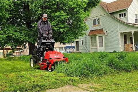 Her Lawn Guy DISAPPEARED So I Told Her I''d MOW Her Crazy OVERGROWN Yard