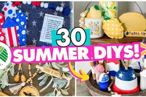 30 BEST Summer DIYs, Dupes, & Decor Ideas! ☀️ Dollar Tree 4th of July Patriotic Decor 2023