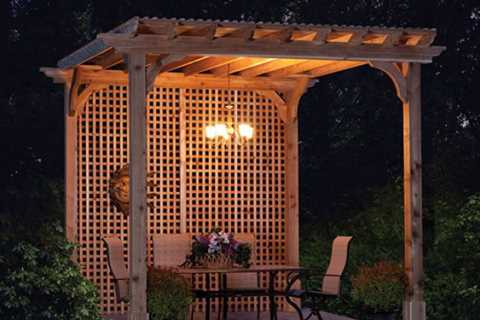 how to decorate a pergola