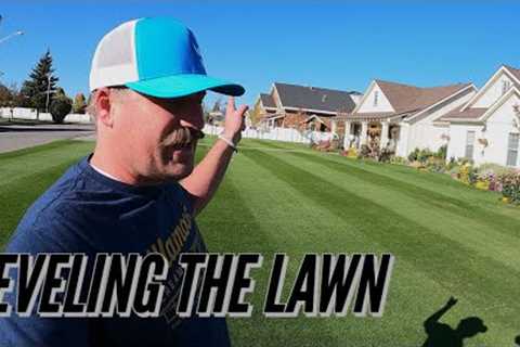 HOW TO Level your LAWN FLAT. Topdressing