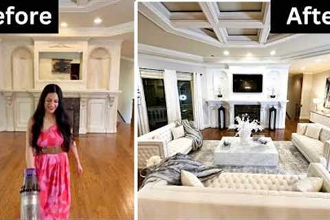 EXTREME LIVING ROOM MAKEOVER 2023 | Home Decor Living Room Makeover