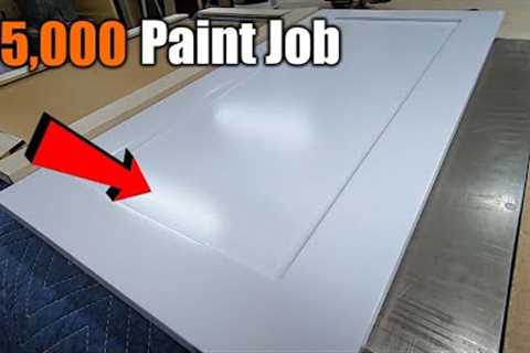 Get A Factory Finish On Your Painted Cabinets |Step By Step | THE HANDYMAN |