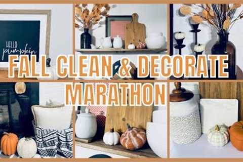 FALL CLEAN AND DECORATE MARATHON | FALL DECORATING IDEAS | FALL 2023