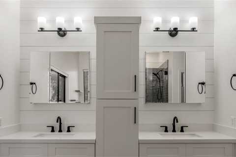 Create A Warm And Inviting Atmosphere With Bathroom Vanity Lights With Fabric Shades