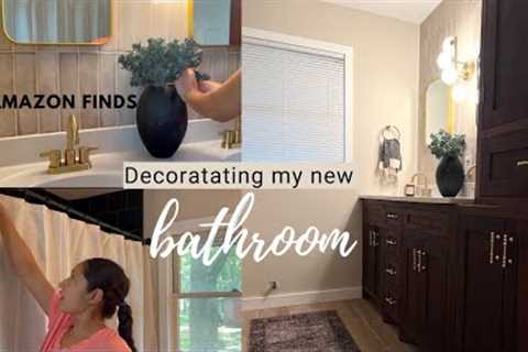 DECORATING MY NEW BATHROOM WITH AMAZON FINDS | AFFORDABLE HOME DECOR