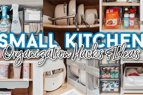 SMALL KITCHEN ORGANIZATION IDEAS 2023 | BUDGET CABINET ORGANIZATION | TEMU ORGANIZATION MUST-HAVES