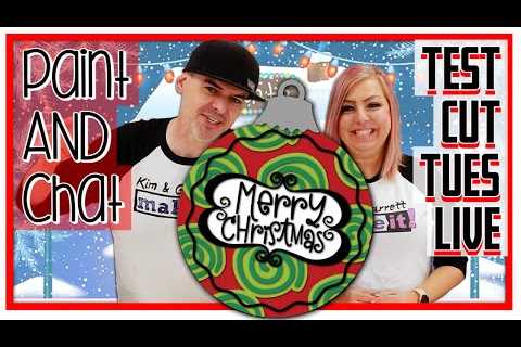 Test Cut Tuesday LIVE! XMAS in July Whimsical Merry Christmas Door Hanger TUES LIVE July 18 4pm EST!