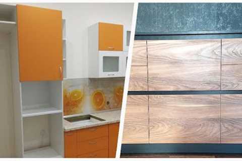 75 Kitchen With Glass-front Cabinets And Orange Cabinets Design Ideas You''ll Love ♡