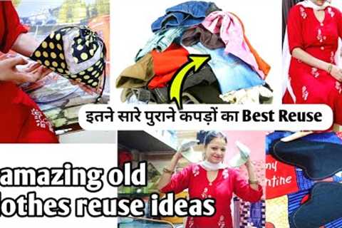 5 DIY Using Waste,Convert Old And Waste Fabric Pieces into Home items/ old clothes reuse idea/reuse