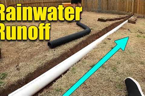 Rain Water Gutter Drainage - Moving Runoff from Lawn