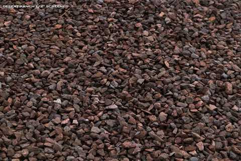 Dark Brown Landscaping Rock