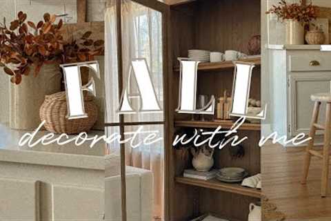 2023 FALL DECORATE WITH ME 🍂✨ || Kitchen Decorating Ideas, Shelf Fall Styling