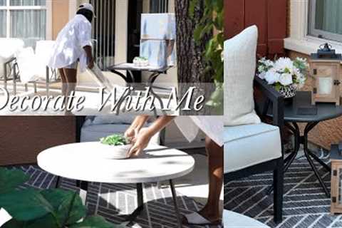 Decorate With Me | New Decor | Patio Refresh | Modern Outdoor Furniture