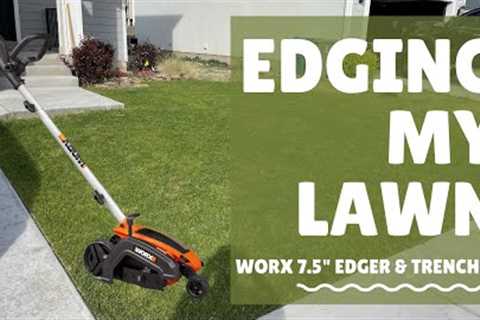 Edging my lawn - Review of WORX 7.5 Edger & Trencher