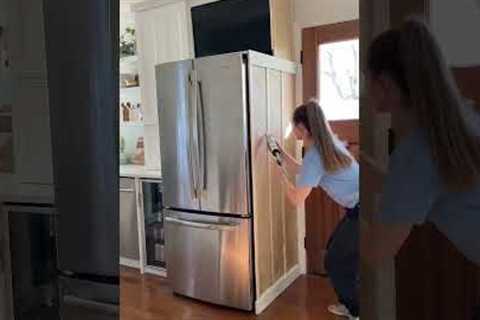 DIY Fridge Cabinet. Kitchen Renovation On A Budget.