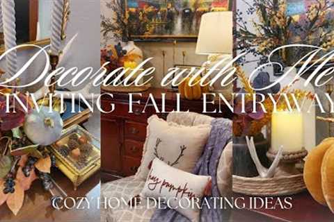 INVITING FALL ENTRYWAY DECORATE WITH ME 2023 | Home Decorating Inspiration & Décor Ideas