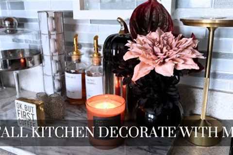 HOUSE TO HOME| FALL KITCHEN DECORATE WITH ME 2023|BLACK FALL DECOR