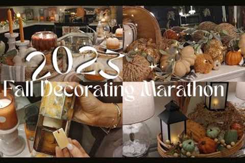 NEW🍁 2023 MASSIVE DECORATE WITH ME FOR FALL MARATHON🍁/FALL DECORATE WITH ME/FARMHOUSE FALL..