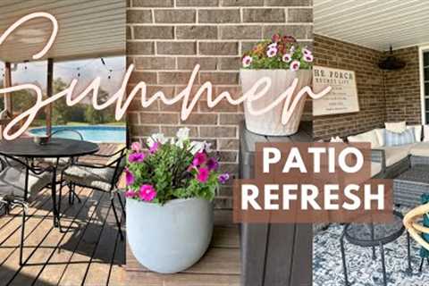 SUMMER 2023 PATIO MAKEOVER | Patio Decor Ideas | Decorate The Patio With Me