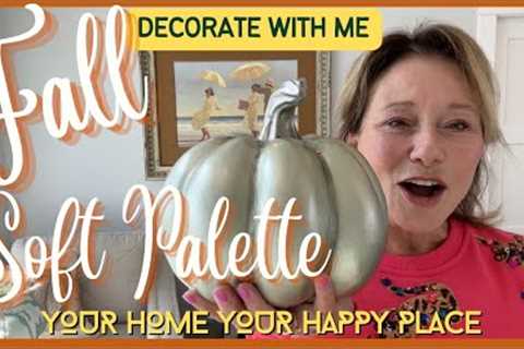 Fall Decor Ideas For A Small Room 2023 / Cozy Fall Pastel Color Palette 2023 / Decorate With Me Fall